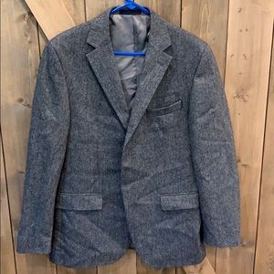 Geoffrey Beene Gray Herringbone Sport Coat